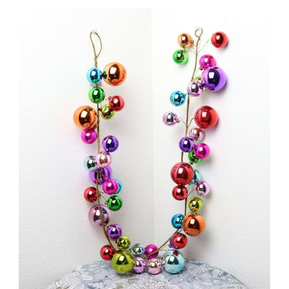 NEW RAZ Imports Multicolored Christmas Garland 4 FEET Long Holiday Decorations - Picture 10 of 10